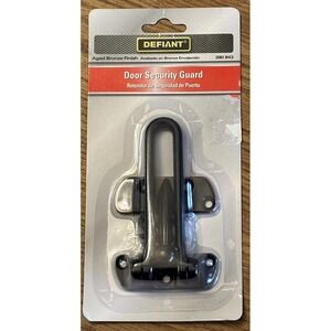 Door Security Guard Unique Locking Aged‎ Bronze Finish Defiant 390-843